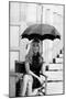 Monica Vitti Shielding Herself from the Sun with an Umbrella-Marisa Rastellini-Mounted Giclee Print