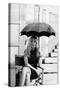 Monica Vitti Shielding Herself from the Sun with an Umbrella-Marisa Rastellini-Stretched Canvas