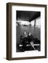 Monica Vitti with Michelangelo Antonioni-null-Framed Photographic Print