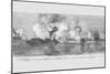 Monitor and Merrimac Battle at Hampton Roads-Frank Leslie-Mounted Art Print