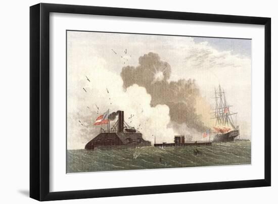 Monitor and Merrimac-null-Framed Art Print