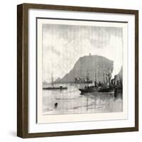 Monjuich, from the Harbour, Barcelona, Spain-null-Framed Giclee Print