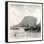 Monjuich, from the Harbour, Barcelona, Spain-null-Framed Stretched Canvas