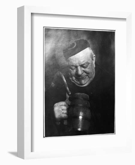 Monk and Mug-null-Framed Photographic Print