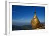 Monk and Pilgrims, Kyaiktiyo Golden Rock, Mon State, Myanmar (Burma), Asia-Tuul-Framed Photographic Print