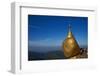 Monk and Pilgrims, Kyaiktiyo Golden Rock, Mon State, Myanmar (Burma), Asia-Tuul-Framed Photographic Print