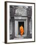 Monk at Angkor Wat, Cambodia-Keren Su-Framed Premium Photographic Print