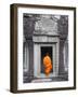 Monk at Angkor Wat, Cambodia-Keren Su-Framed Photographic Print