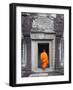 Monk at Angkor Wat, Cambodia-Keren Su-Framed Photographic Print