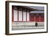 Monk at Shitenno-Ji Temple, Tennoji, Osaka, Kansai, Japan-Ian Trower-Framed Photographic Print