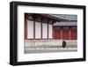 Monk at Shitenno-Ji Temple, Tennoji, Osaka, Kansai, Japan-Ian Trower-Framed Photographic Print