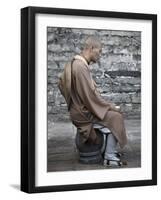 Monk, Dali Old Town, Yunnan Province, China-Jochen Schlenker-Framed Photographic Print