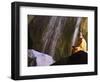 Monk Demonstrating Meditation at Zen Music Shaolin Grand Ceremony, Shaolin, Henan Province, China-Christian Kober-Framed Photographic Print