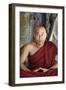 Monk, Dharmikarama Burmese temple, Penang, Malaysia-Godong-Framed Photographic Print