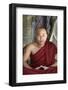 Monk, Dharmikarama Burmese temple, Penang, Malaysia-Godong-Framed Photographic Print