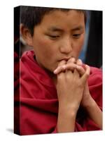 Monk from Songzhanling Monastery, Zhongdian, Deqin Tibetan Autonomous Prefecture, China-Pete Oxford-Stretched Canvas