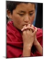 Monk from Songzhanling Monastery, Zhongdian, Deqin Tibetan Autonomous Prefecture, China-Pete Oxford-Mounted Photographic Print