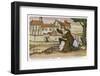 Monk Gives a Nun an Affectionate Spanking-null-Framed Photographic Print