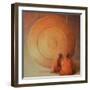 Monk, Gong and Pupil-Lincoln Seligman-Framed Giclee Print