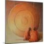 Monk, Gong and Pupil-Lincoln Seligman-Mounted Giclee Print