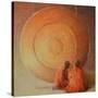 Monk, Gong and Pupil-Lincoln Seligman-Stretched Canvas