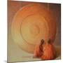 Monk, Gong and Pupil-Lincoln Seligman-Mounted Giclee Print