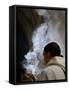 Monk Holding an Incense Bowl During an Ecumenical Celebration, Paris, France, Europe-Godong-Framed Stretched Canvas