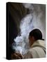 Monk Holding an Incense Bowl During an Ecumenical Celebration, Paris, France, Europe-Godong-Stretched Canvas