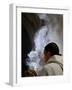Monk Holding an Incense Bowl During an Ecumenical Celebration, Paris, France, Europe-Godong-Framed Photographic Print