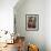 Monk in Front of the Seated Buddha Statue, Gol Vihara, Polonnaruwa, Sri Lanka, Asia-Bruno Morandi-Framed Photographic Print displayed on a wall