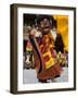 Monk in Wooden Mask in Traditional Costume, Hemis Festival, Hemis, Ladakh, India-Simanor Eitan-Framed Photographic Print