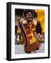 Monk in Wooden Mask in Traditional Costume, Hemis Festival, Hemis, Ladakh, India-Simanor Eitan-Framed Photographic Print