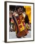 Monk in Wooden Mask in Traditional Costume, Hemis Festival, Hemis, Ladakh, India-Simanor Eitan-Framed Photographic Print