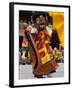 Monk in Wooden Mask in Traditional Costume, Hemis Festival, Hemis, Ladakh, India-Simanor Eitan-Framed Photographic Print