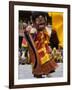 Monk in Wooden Mask in Traditional Costume, Hemis Festival, Hemis, Ladakh, India-Simanor Eitan-Framed Photographic Print