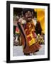 Monk in Wooden Mask in Traditional Costume, Hemis Festival, Hemis, Ladakh, India-Simanor Eitan-Framed Photographic Print