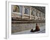 Monk, Mahabodhi Temple, Bodh Gaya (Bodhgaya), Gaya District, Bihar, India, Asia-Jochen Schlenker-Framed Photographic Print