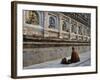 Monk, Mahabodhi Temple, Bodh Gaya (Bodhgaya), Gaya District, Bihar, India, Asia-Jochen Schlenker-Framed Photographic Print