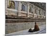 Monk, Mahabodhi Temple, Bodh Gaya (Bodhgaya), Gaya District, Bihar, India, Asia-Jochen Schlenker-Mounted Photographic Print