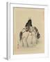Monk on Horse-null-Framed Art Print