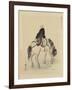 Monk on Horse-null-Framed Art Print