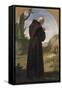 Monk Praying at a Grave, 1867-null-Framed Stretched Canvas