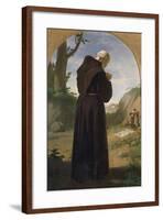 Monk Praying at a Grave, 1867-null-Framed Giclee Print