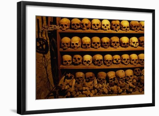 Monk Remnants at Great Meteoron Ossuary-Paul Souders-Framed Photographic Print