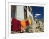 Monk's Clothes on Line, Tikse (Tiksay) Gompa (Monastery), Tikse (Tiksay), Indian Himalayas, India-Jochen Schlenker-Framed Photographic Print