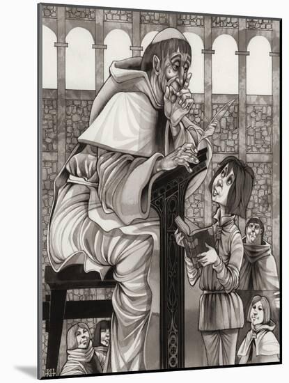 Monk's School-Richard Hook-Mounted Giclee Print