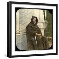 Monk, Sicily, Italy, Late 19th or Early 20th Century-L Toms-Framed Giclee Print