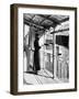 Monk Sounding the Call to Prayer on a Gong, Greece, 1936-Nomias-Framed Giclee Print