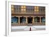 Monk Walking Through Punakha Dzong, Punakha District, Bhutan, Asia-Jordan Banks-Framed Photographic Print