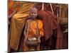 Monk with Alms Wok at That Luang Festival, Laos-Keren Su-Mounted Premium Photographic Print